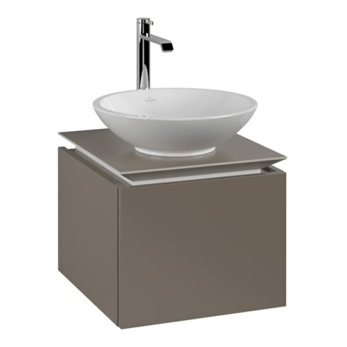 V&B Waschtischunterschrank Legato 45x38x50cm, WT mittig, Truffle Grey