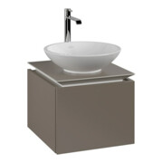V&B Waschtischunterschrank Legato 45x38x50cm, WT mittig, Truffle Grey