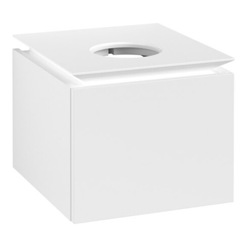 V&B Waschtischunterschrank Legato 45x38x50cm, WT mittig, White Matt