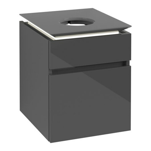 V&B Waschtischunterschrank Legato 45x55x50cm, WT m, m LED, glo Gr
