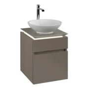 V&B Waschtischunterschrank Legato 45x55x50cm, WT m, m LED, Truffle Gr