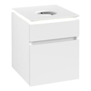 V&B Waschtischunterschrank Legato 45x55x50cm, WT m, m LED, wh. ma