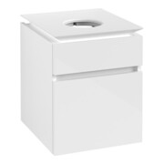 V&B Waschtischunterschrank Legato 45x55x50cm, WT mittig, Glossy White