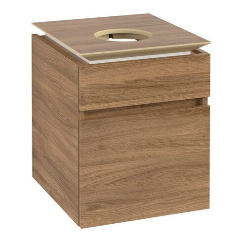 V&B Waschtischunterschrank Legato 45x55x50cm, WT mittig, Kansas Oak