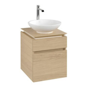 V&B Waschtischunterschrank Legato 45x55x50cm, WT mittig, Nordic Oak