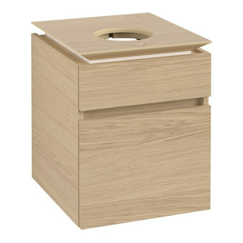V&B Waschtischunterschrank Legato 45x55x50cm, WT mittig, Nordic Oak