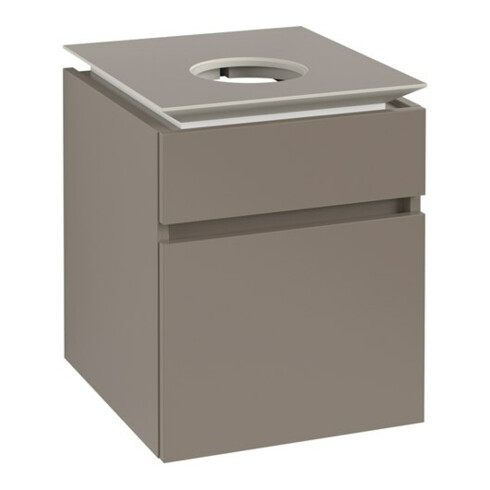 V&B Waschtischunterschrank Legato 45x55x50cm, WT mittig, Truffle Grey