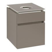 V&B Waschtischunterschrank Legato 45x55x50cm, WT mittig, Truffle Grey