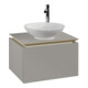 V&B Waschtischunterschrank Legato 60x38x50cm, Waschtisch mittig, Soft Grey-1