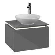 V&B Waschtischunterschrank Legato 60x38x50cm, WT m, m LED, glo Gr