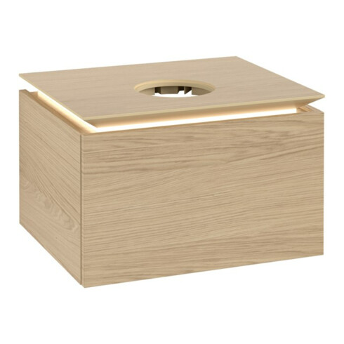 V&B Waschtischunterschrank Legato 60x38x50cm, WT m, m LED, Nord Oa