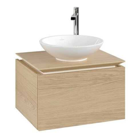 V&B Waschtischunterschrank Legato 60x38x50cm, WT mittig, Nordic Oak