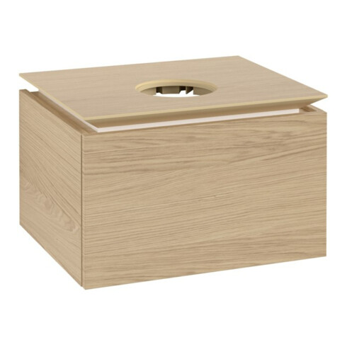 V&B Waschtischunterschrank Legato 60x38x50cm, WT mittig, Nordic Oak