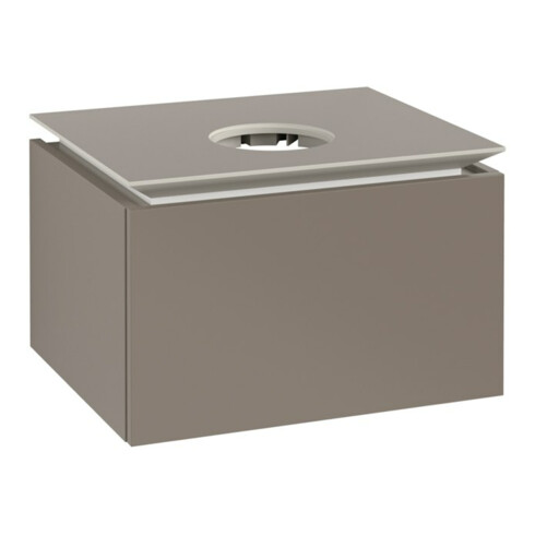V&B Waschtischunterschrank Legato 60x38x50cm, WT mittig, Truffle Grey