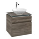 V&B Waschtischunterschrank Legato 60x55x50cm, Waschtisch mittig, Stone Oak-3