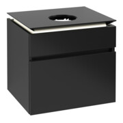 V&B Waschtischunterschrank Legato 60x55x50cm, WT m, m LED, bl ma Lac