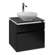 V&B Waschtischunterschrank Legato 60x55x50cm, WT m, m LED, bl ma Lac-3