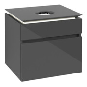V&B Waschtischunterschrank Legato 60x55x50cm, WT m, m LED, glo Gr