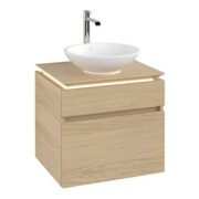 V&B Waschtischunterschrank Legato 60x55x50cm, WT m, m LED, Nord Oa