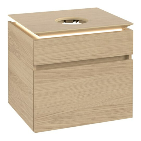 V&B Waschtischunterschrank Legato 60x55x50cm, WT m, m LED, Nord Oa