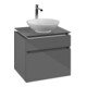 V&B Waschtischunterschrank Legato 60x55x50cm, WT mittig, Glossy Grey-1