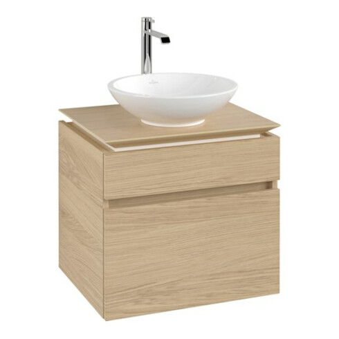 V&B Waschtischunterschrank Legato 60x55x50cm, WT mittig, Nordic Oak