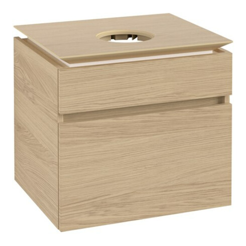 V&B Waschtischunterschrank Legato 60x55x50cm, WT mittig, Nordic Oak