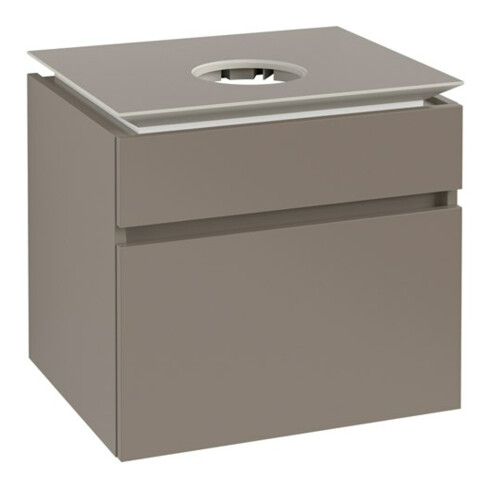 V&B Waschtischunterschrank Legato 60x55x50cm, WT mittig, Truffle Grey