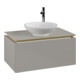 V&B Waschtischunterschrank Legato 80x38x50cm, Waschtisch mittig, Soft Grey-1