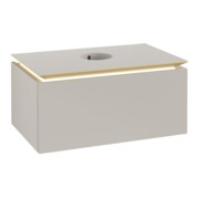 V&B Waschtischunterschrank Legato 80x38x50cm, WT m, m LED-Beleucht., so Gr
