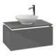 V&B Waschtischunterschrank Legato 80x38x50cm, WT m, m LED, glo Gr-3