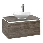 V&B Waschtischunterschrank Legato 80x38x50cm, WT m, m LED, st. Oa