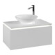 V&B Waschtischunterschrank Legato 80x38x50cm, WT m, m LED, wh. ma-1