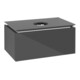 V&B Waschtischunterschrank Legato 80x38x50cm, WT mittig, Glossy Grey-1