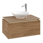 V&B Waschtischunterschrank Legato 80x38x50cm, WT mittig, Kansas Oak