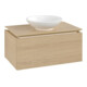 V&B Waschtischunterschrank Legato 80x38x50cm, WT mittig, Nordic Oak-3
