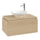V&B Waschtischunterschrank Legato 80x38x50cm, WT mittig, Nordic Oak-1