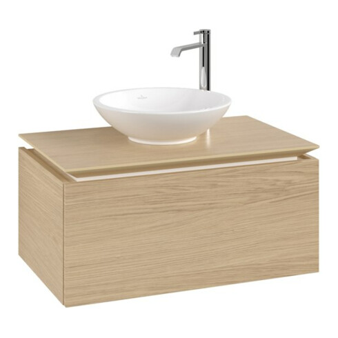 V&B Waschtischunterschrank Legato 80x38x50cm, WT mittig, Nordic Oak