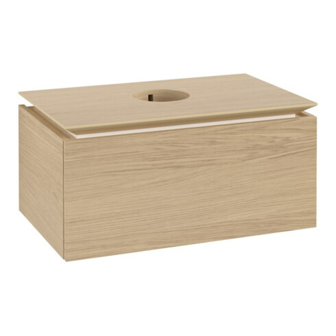 V&B Waschtischunterschrank Legato 80x38x50cm, WT mittig, Nordic Oak