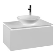 V&B Waschtischunterschrank Legato 80x38x50cm, WT mittig, White Matt