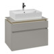 V&B Waschtischunterschrank Legato 80x55x50cm, Waschtisch mittig, Soft Grey-1