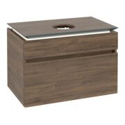 V&B Waschtischunterschrank Legato 80x55x50cm, WT m, m LED, Ariz. Oa