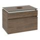 V&B Waschtischunterschrank Legato 80x55x50cm, WT m, m LED, Ariz. Oa-1