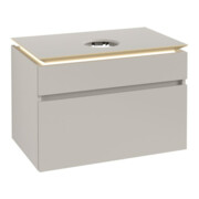 V&B Waschtischunterschrank Legato 80x55x50cm, WT m, m LED-Beleucht., so Gr