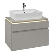 V&B Waschtischunterschrank Legato 80x55x50cm, WT m, m LED-Beleucht., so Gr