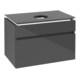 V&B Waschtischunterschrank Legato 80x55x50cm, WT m, m LED, glo Gr-3
