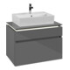 V&B Waschtischunterschrank Legato 80x55x50cm, WT m, m LED, glo Gr-1