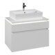 V&B Waschtischunterschrank Legato 80x55x50cm, WT m, m LED, wh. ma-1
