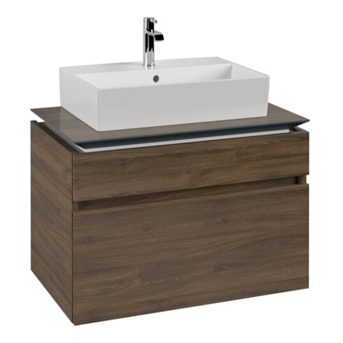 V&B Waschtischunterschrank Legato 80x55x50cm, WT mittig, Arizona Oak