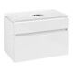 V&B Waschtischunterschrank Legato 80x55x50cm, WT mittig, Glossy White-3